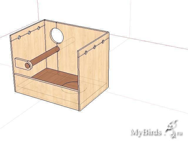 Гнездо (домик) для волнистых попугаев: из чего и как сделать своими руками, размер и обустройство, инструкция по изготовлению и фото