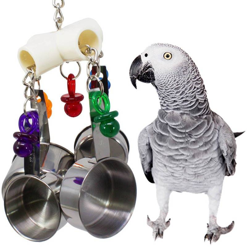 Игрушки для волнистых попугаев, самодельные и покупные