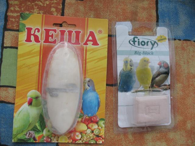 Сепия и минеральный камень для попугаев