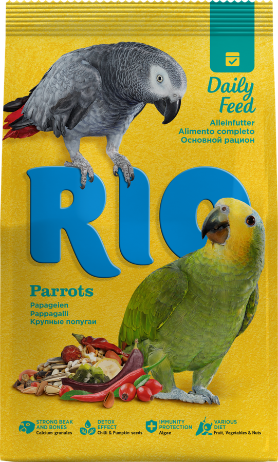 Описание корма рио для попугаев